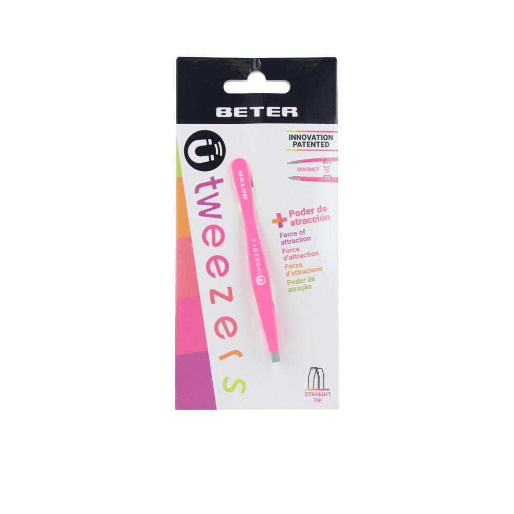 Pinza De Depilar Ü Tweezers Punta Recta #Fucsia