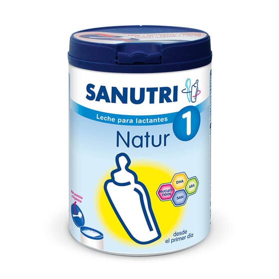 Sanutri Natur 1 es una leche de iniciación indicada desde el primer día.
