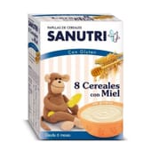 O Sanutri 8 Cereais com Mel é uma papa de cereais ideal para os mais pequenos.