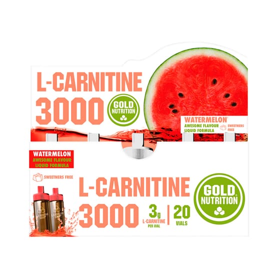 L-Carnitine 3000 - 20 x 10 ml da Gold Nutrition