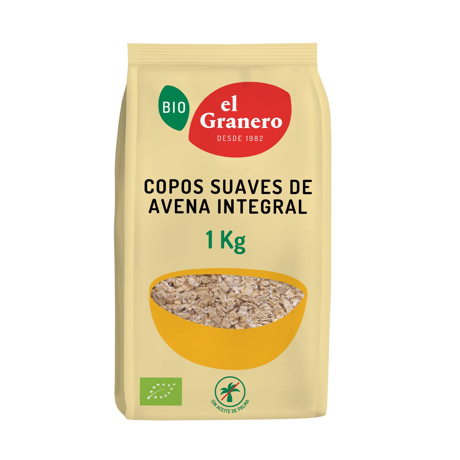 Copos De Avena Suaves Integrales Bio 1kg