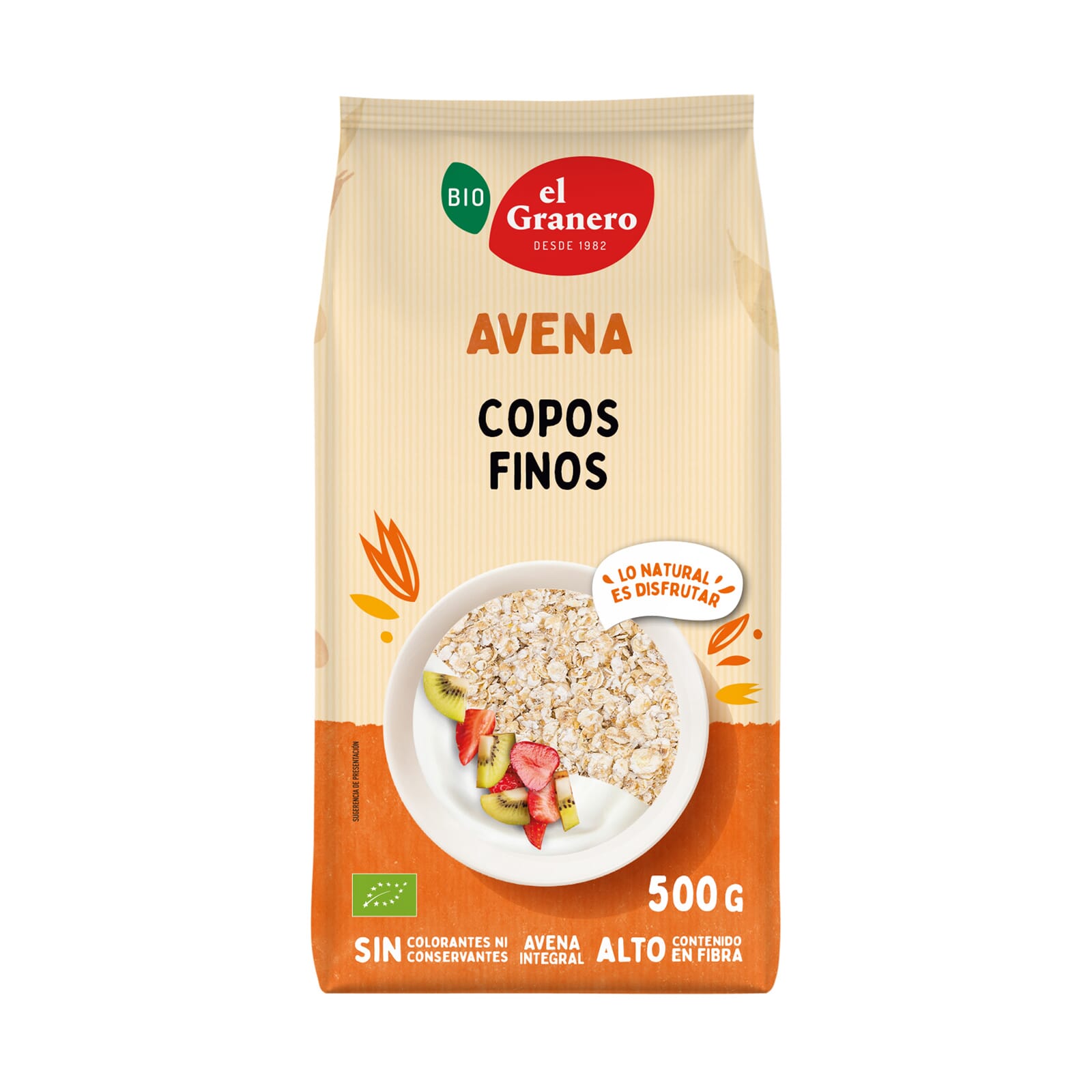 COPOS DE AVENA SUAVES INTEGRALES BIO 500g