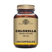Chlorella 100 Gélules Végétales - Solgar | Nutritienda