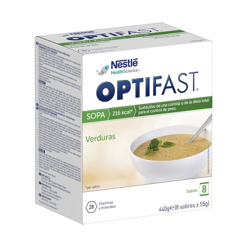 OPTIFAST GROENTESOEP 8 x 55g