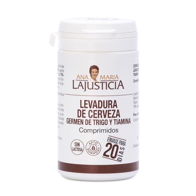LEVADURA DE CERVEZA + GERMEN DE TRIGO Y TIAMINA 80 Tabs