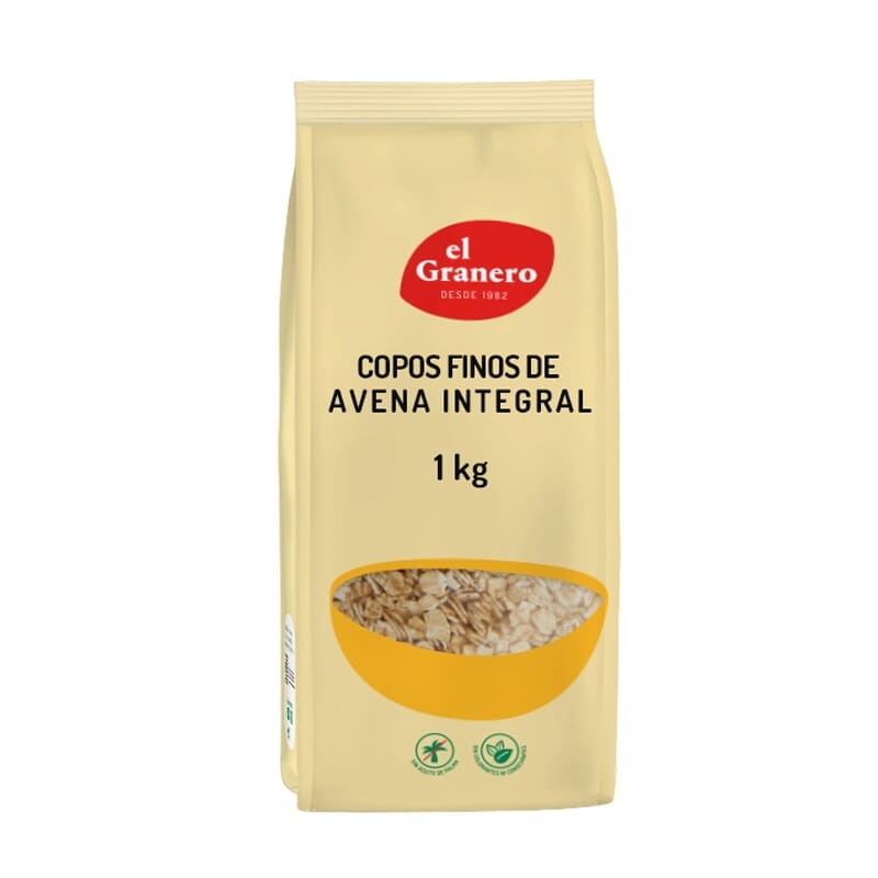 COPOS DE AVENA SUAVES INTEGRALES 1Kg