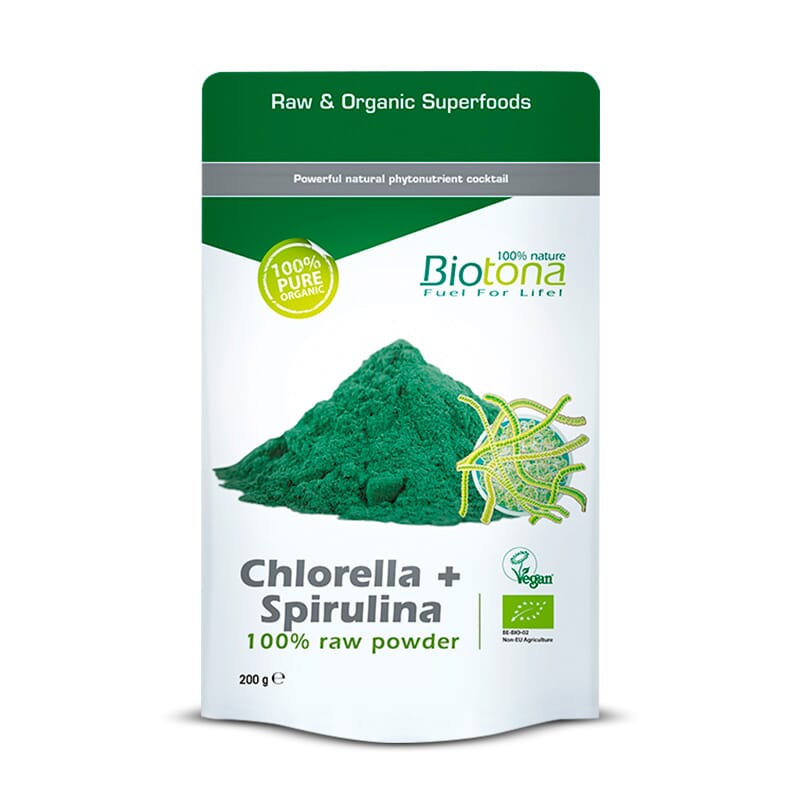 Chlorella + Spirulina Bio 200g