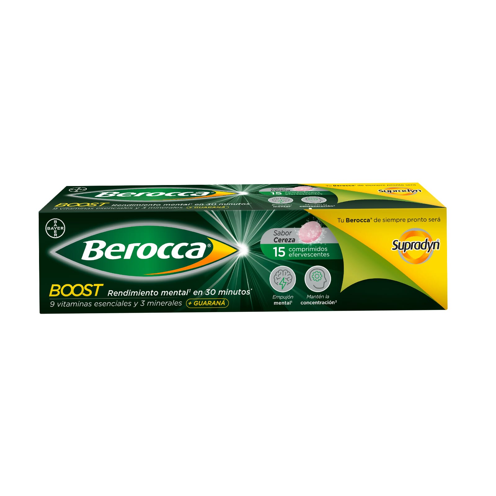 BEROCCA BOOST 15 Tabletas Efervescentes