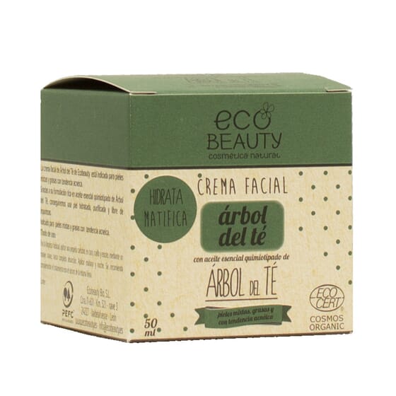 confirmar Matrona Bonito Crema Facial Árbol Del Té Eco 50 ml - Ecobeauty