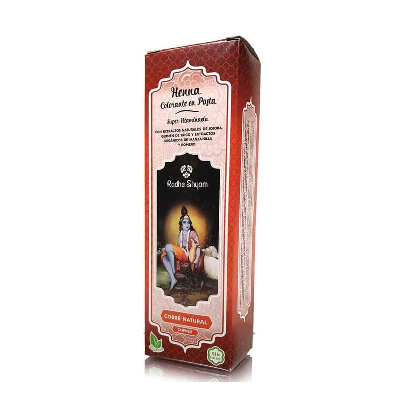 Henna Coloração Em Pasta Cobre Natural Bio 200 ml