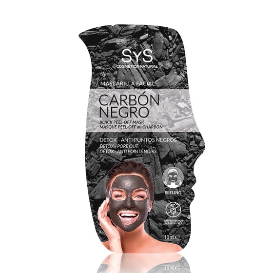 Máscara Facial Peeling Carvão Preto 10 ml da Sys