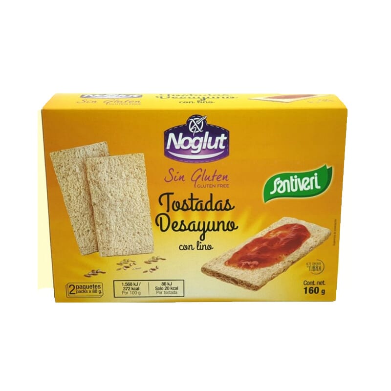 Noglut Tostadas Desayunos Con Lino Bio 160g