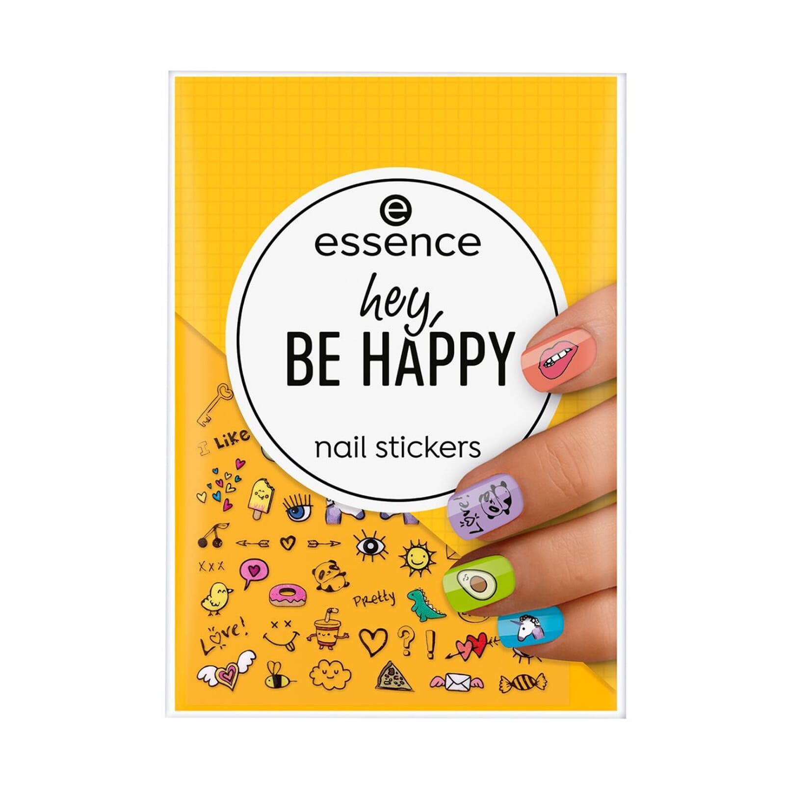 Hey Be Happy Nail Stickers
