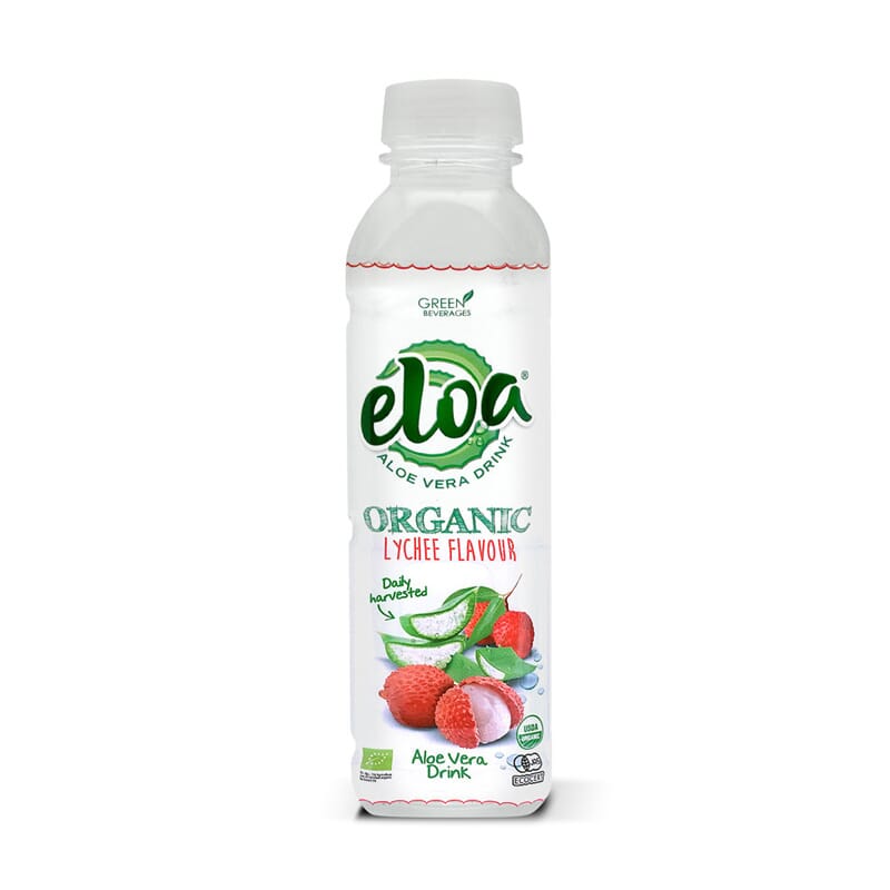 Bebida De Aloe Vera Y Lichi Orgánica 500 ml