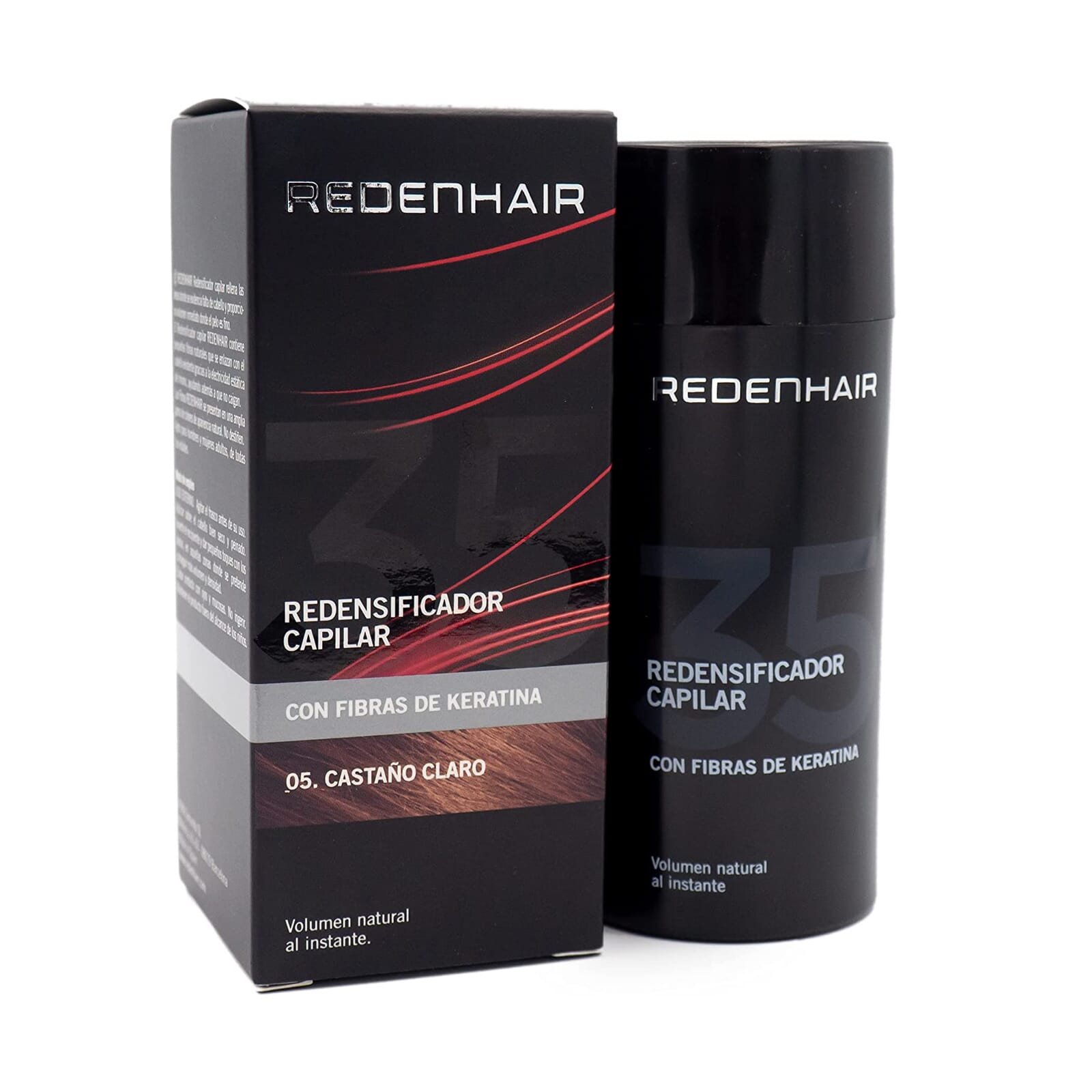 Redensificador Capilar Fibras Keratina #Castaño Claro