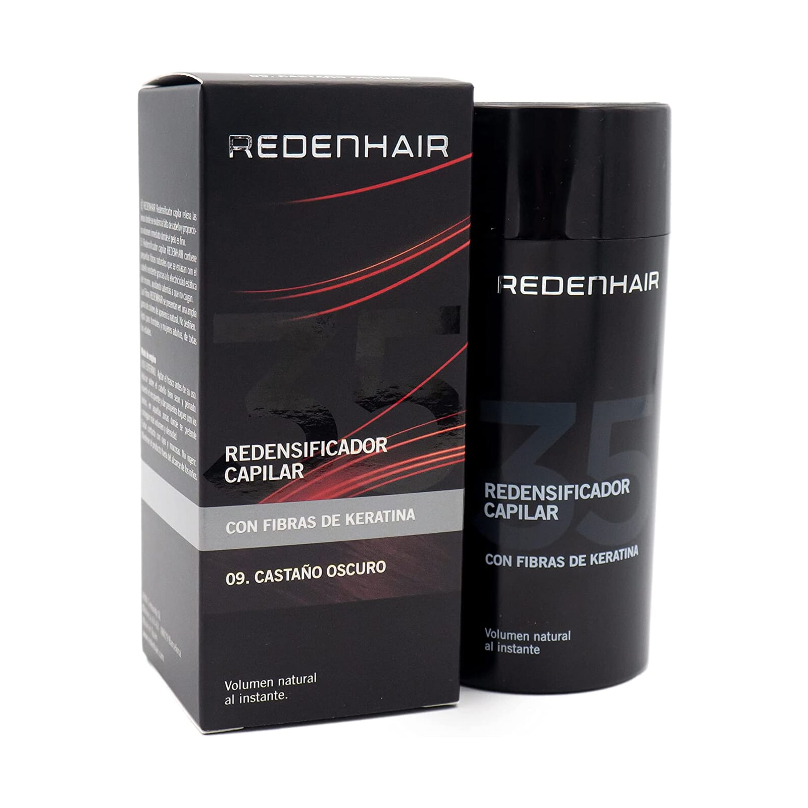 Redensificador Capilar Fibras Keratina #Castaño Oscuro