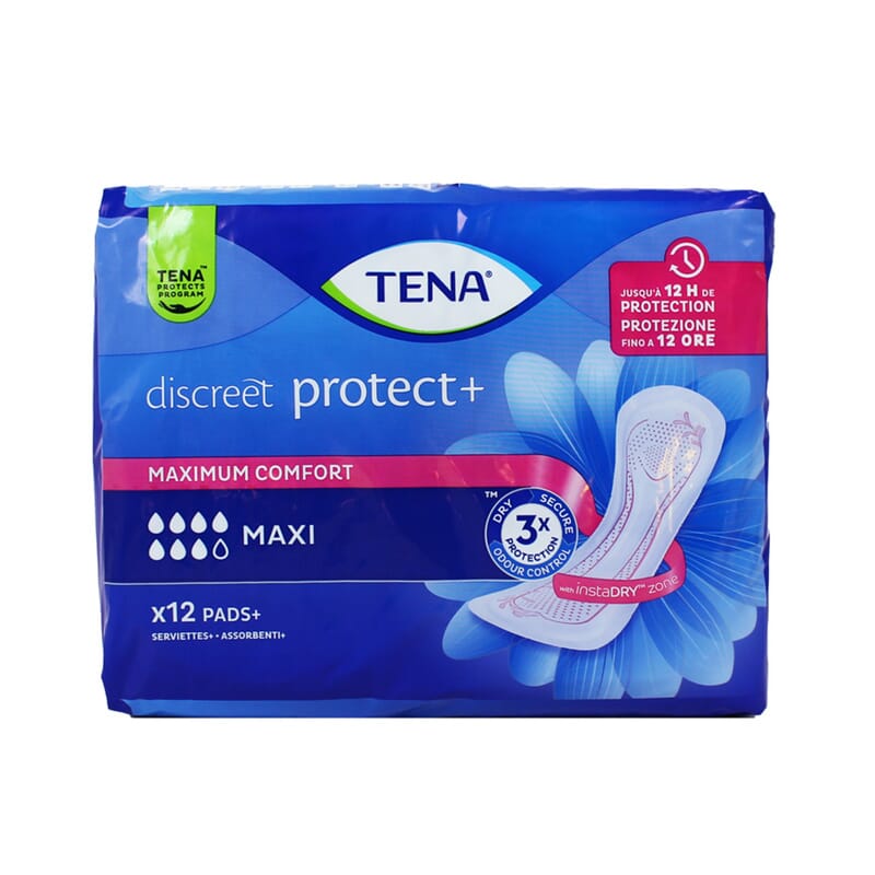 Tena Lady Discreet Protect+ Maxi Comfort 12 Uds