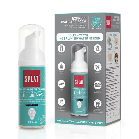Splat Express Foam Oral-Care 2 In 1 Mint 50 ml von Splat