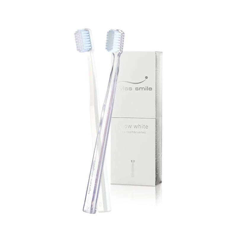 Snow White Cepillo Blanqueador Suave/Medio Transparente + Blanco