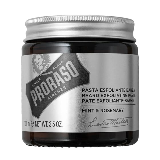 Professionelle Paste zum peelen des Bartes. 100 ml von Proraso