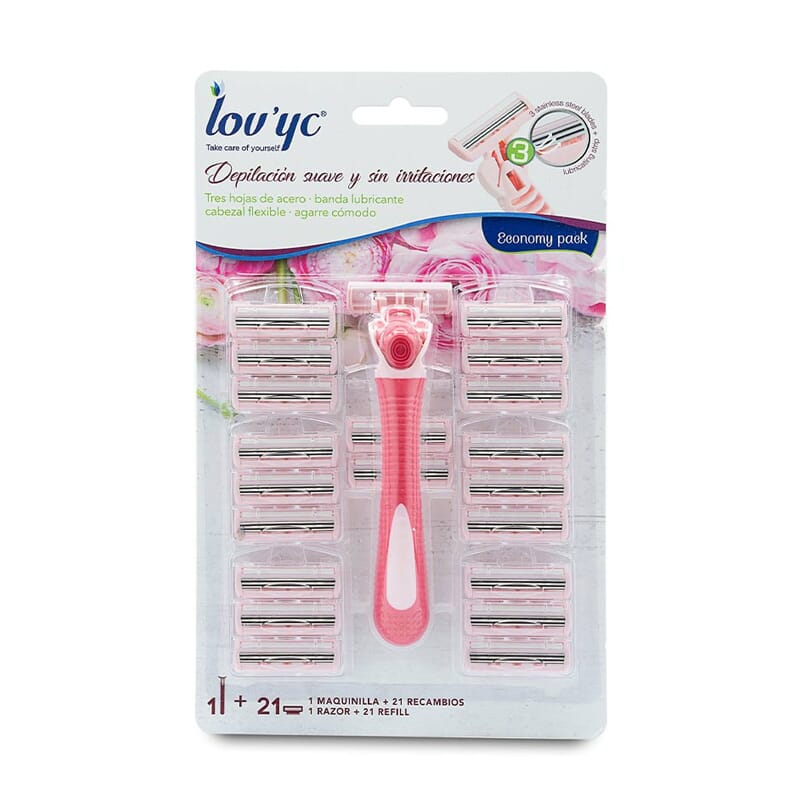 Lovyc Maquinilla + 21 Recambios De