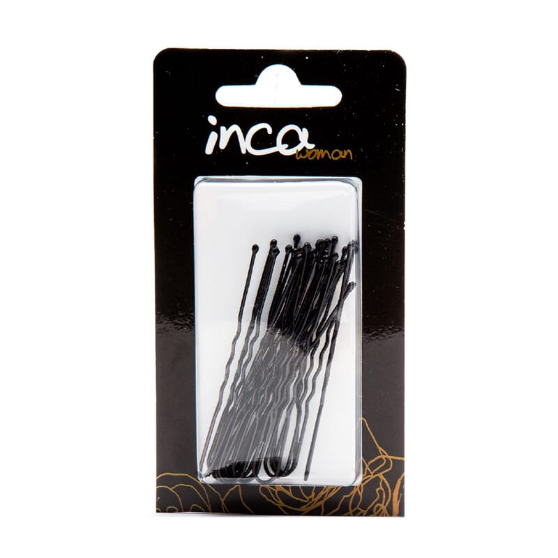 Horquillas Moño 6 Cm #Negro Invisible 20 Uds