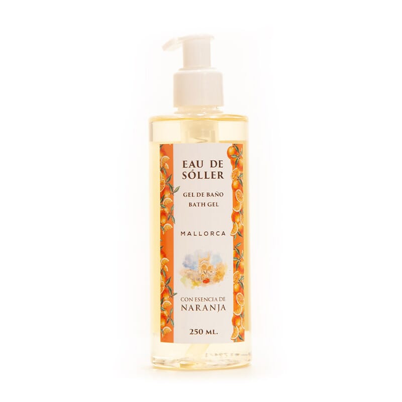 Eau De Sóller Gel Baño Esencia De Naranja 250 ml