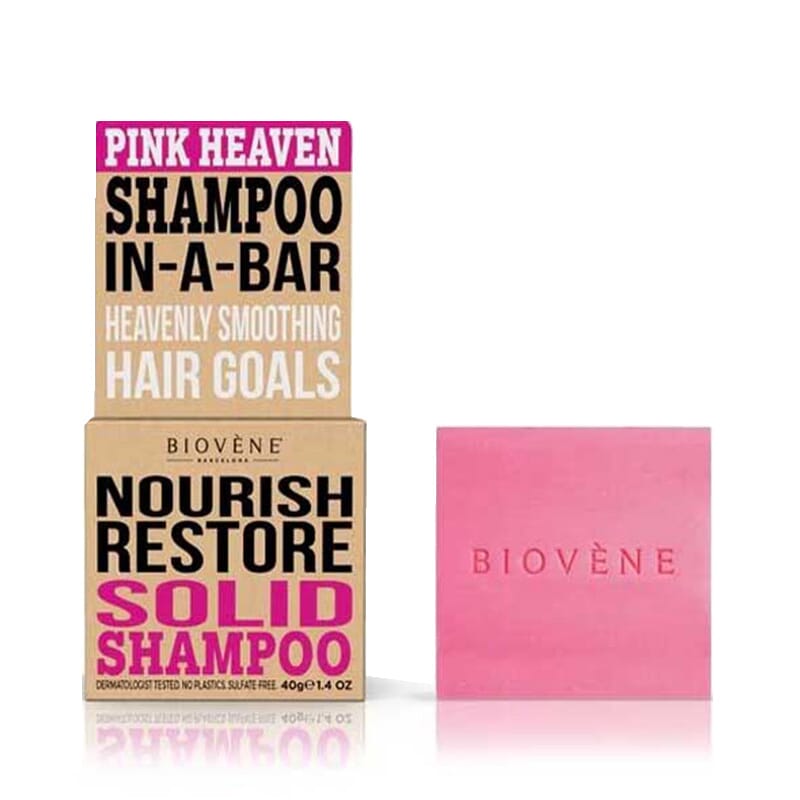 Pink Heaven Nourish Restore Solid Shampoo Bar 40g