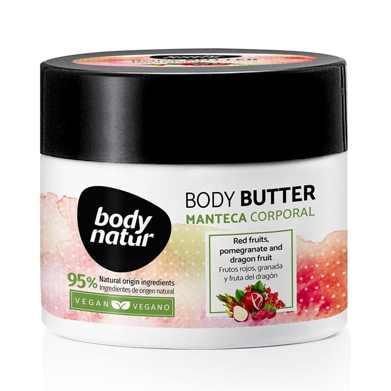 Body Butter Manteiga Corporal Frutos Vermelhos Romã E Fruta-Do-Dragão 200 ml