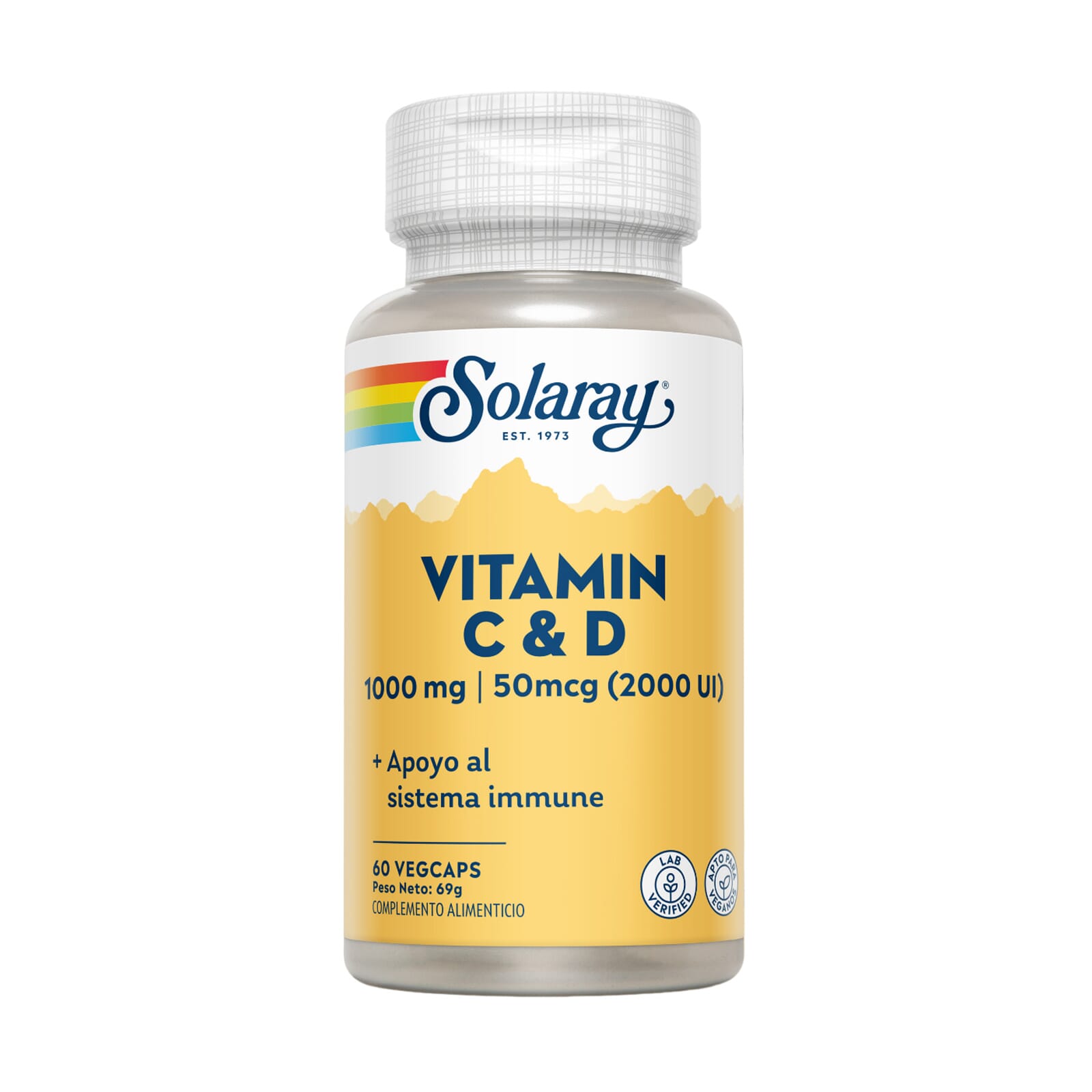 Vitamin C 1000 Mg + D 2000 UI 60 VCaps