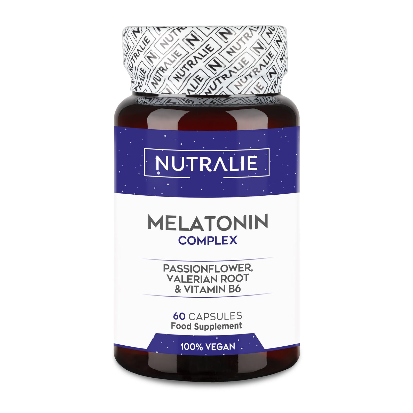 Melatonina Complex + Pasiflora + Raíz Valeriana 60 Caps