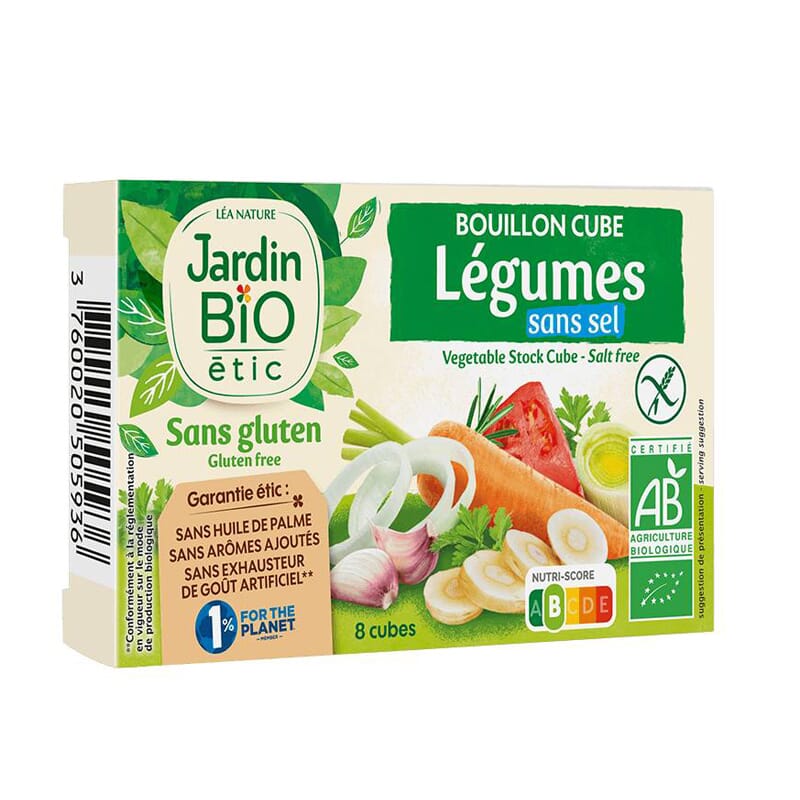 Cubitos De Verduras Sin Sal Y Sin Gluten bio 9g 8 Uds