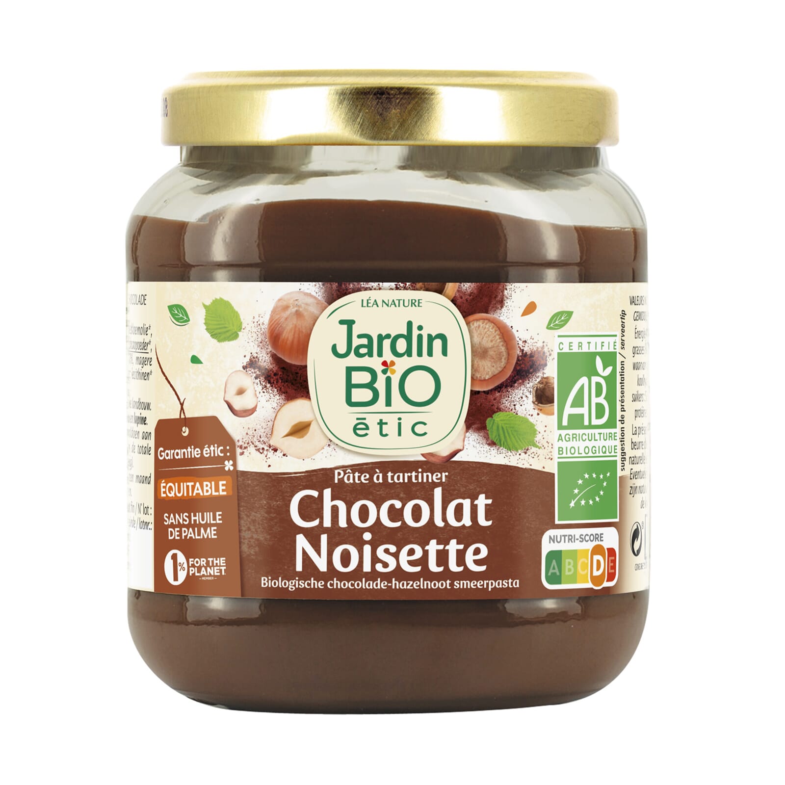 Crema De Cacao Con Avellanas Sin Aceite De Palma Bio 350g