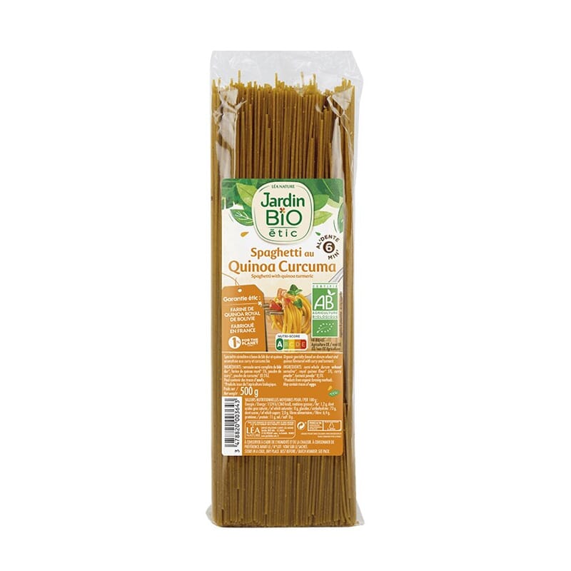 Spaghetti Con Quinoa Y Curcuma Bio 500g