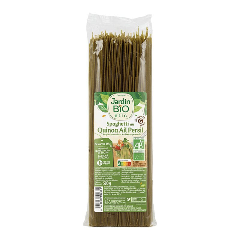 Spaghetti Con Quinoa Ajo Y Perejil Bio 500g