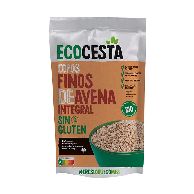 Copos Suaves De Avena Integral Sin Gluten Bio 500g