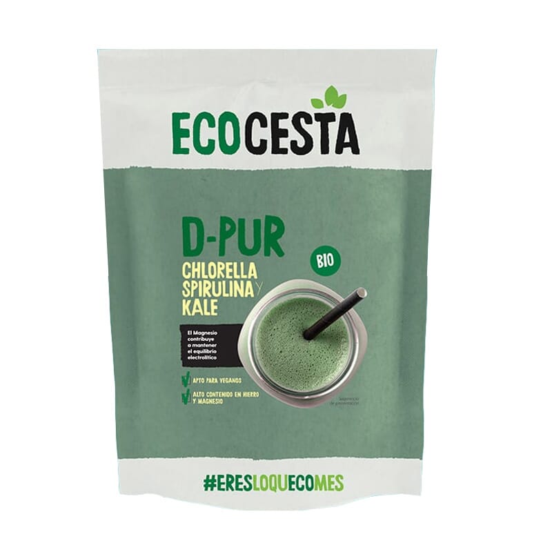 D-Pur Chlorella Spirulina Kale Bio 175g