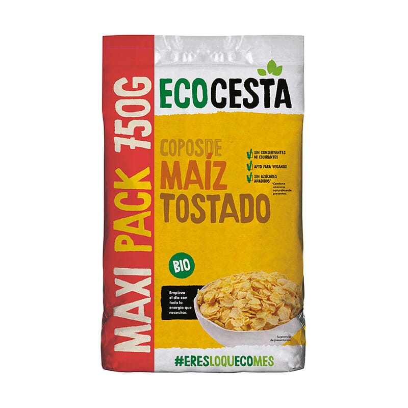 Maxi Pack Copos De Maíz Tostado Bio 750g