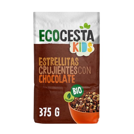 Kids Estrelinhas Crocantes Com Chocolate Bio 375g da Ecocesta