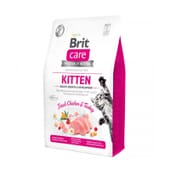 Care Cat Kitten Healthy Growth Development Pute und Huhn 2 Kg von Brit