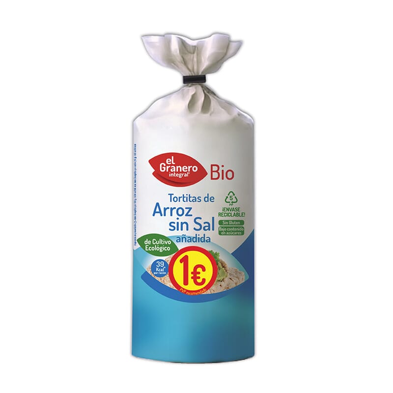 Rijstkoekjes zonder toegevoegde zout Bio 115g