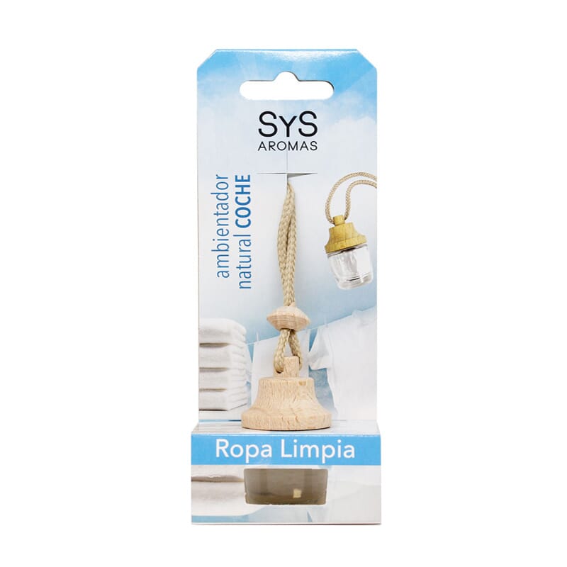 Ambientador Natural Coche Ropa Limpia 7 ml