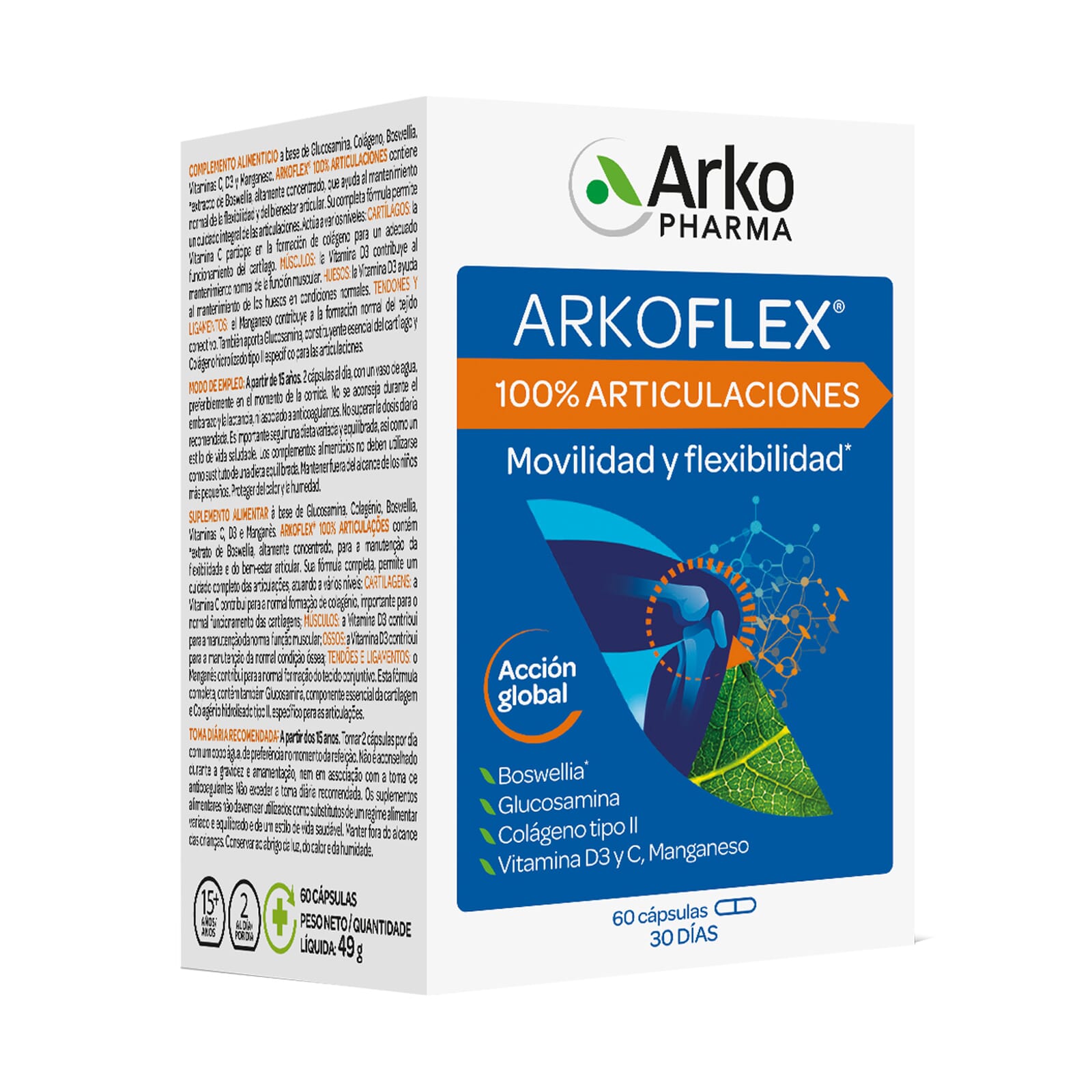 Arkoflex 100% Articulaciones 60 Caps