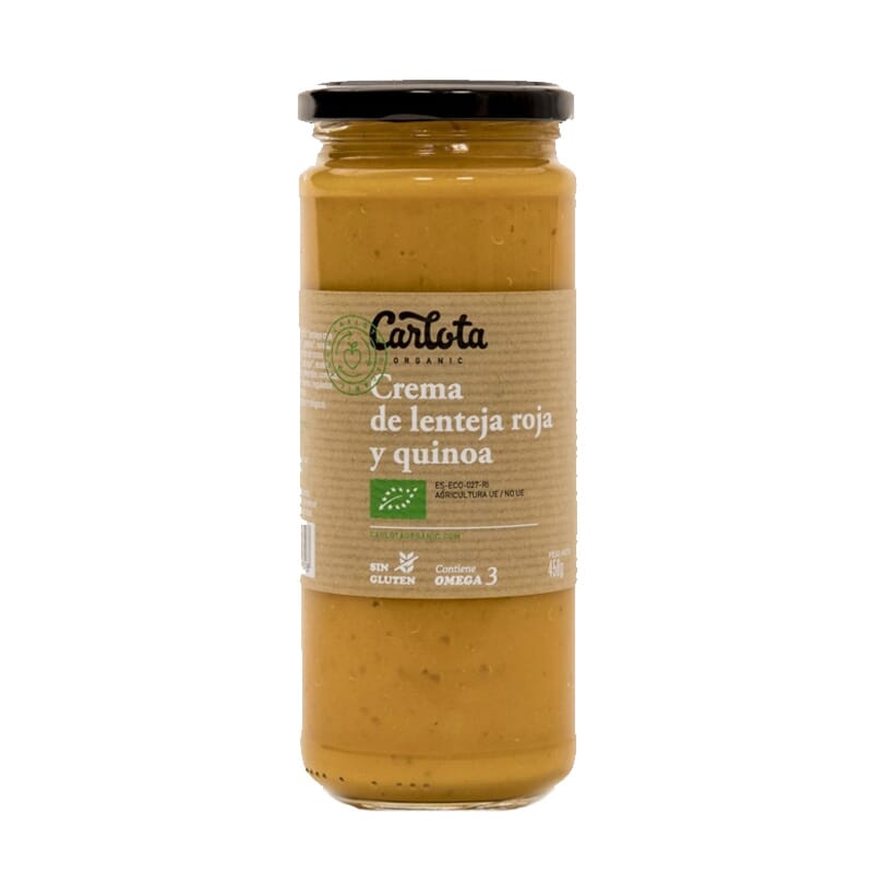 CREMA DE LENTEJA ROJA Y QUINOA 450 ml