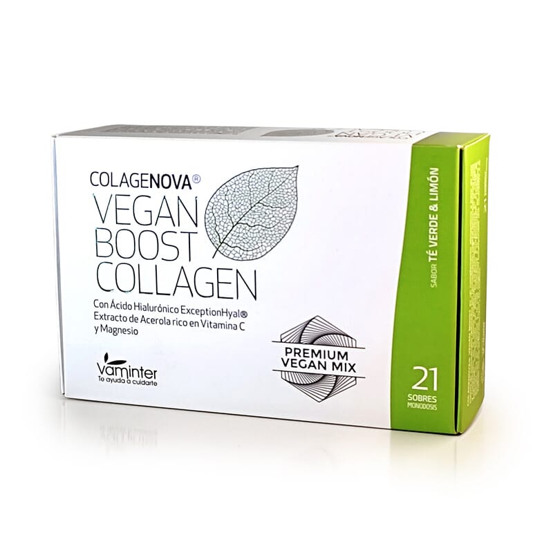 Colagenova Vegan Boost Sabor Limón Y Té Verde 10g 21 Sobres