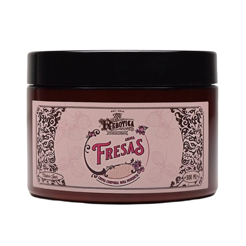 Crema Corporal Rosa Mosqueta Aroma Fresas 50 ml