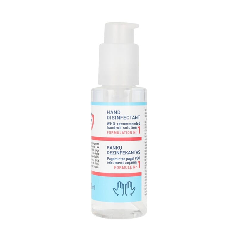 Hand Disinfectant Handrub Solution 80% Alcohol 100 ml