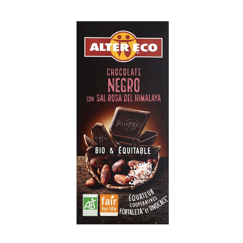 Chocolat noir sel rose d'Himalaya - AlterEco