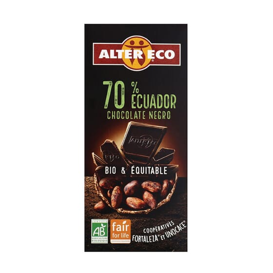 Chocolate Negro Ecuador 70% Bio 100g de ALTERECO