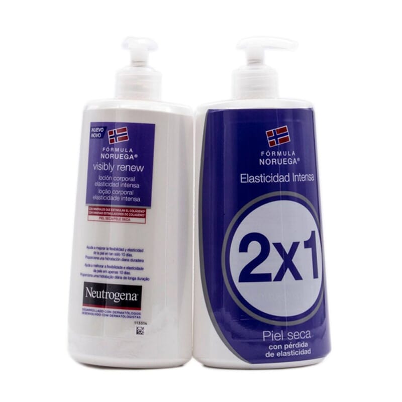 Neutrogena Visibly Renew Locion Corporal Elasticidad Intensa 750 ml 2 Uds